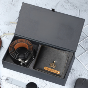 Customised Leather Wallet & Belt