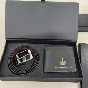 Customised Leather Wallet & Belt photo review