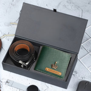 Customised Leather Wallet & Belt